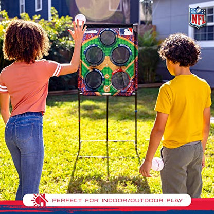 Franklin Sports Target Toss Games - Kids Football + Baseball Target Toss Games for Indoors + Outdoors - Fun Football + Baseball Throwing Games for Kids - Includes Targets + Mini Toy Balls - style: MLB Baseball