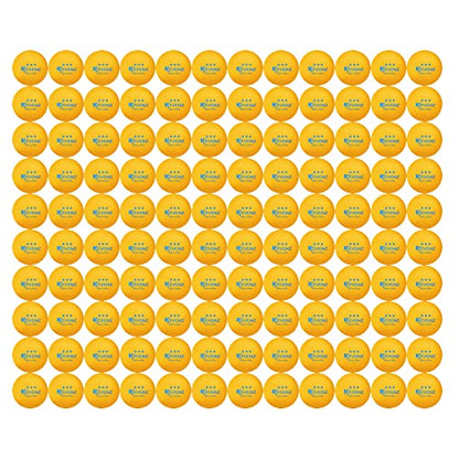 KEVENZ 72-Pack 3-Star 40+ Table Tennis Ball, Buy 60 Pcs Orange Training Ping Pong Balls, Get 12 Pcs Orang Match Balls - color: Orange, 120-Pack