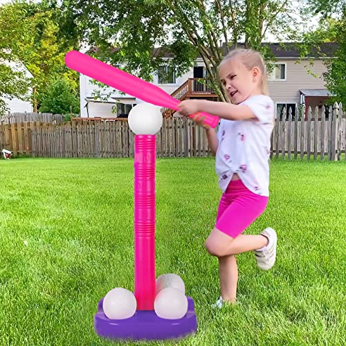 Liberry Toys for 2 3 4 Year Old Boys Girls Christmas Birthday Gift, Toddler Bowling Set and Kids T-Ball Set