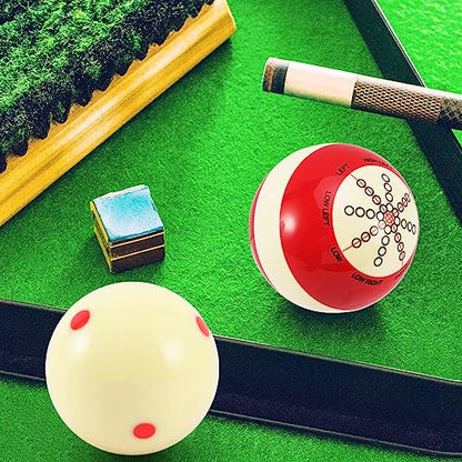 2Pcs Billiards Cue Ball Practice Training Cue Ball Professional Billiard Training Pro Cue Ball Pool Cue Ball,Used in American Billiards Eight Balls, Billiard Accessories