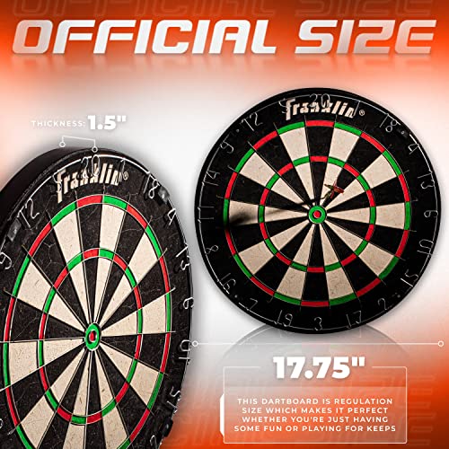 Franklin Sports Professional Dartboard - 18" Regulation Size - style: Pro Bristle Blade Dartboard