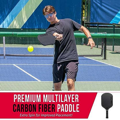 GoSports USAPA Approved Carbon Fiber Pickleball Paddles - GS AIR or GS PRO - color: GS PRO