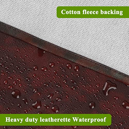iCOVER Outdoor Pool Table Cover Waterproof Heavy Duty Leatherette Covers for Billiard Tables 8 Feet Brown - color: Brown 8ft