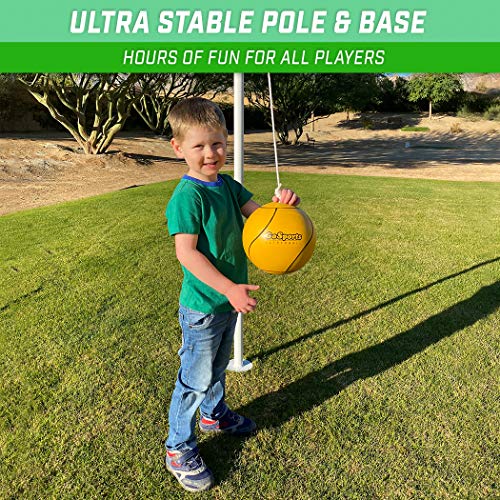 GoSports Backyard Tetherball Game - Full Size Outdoor Tetherball