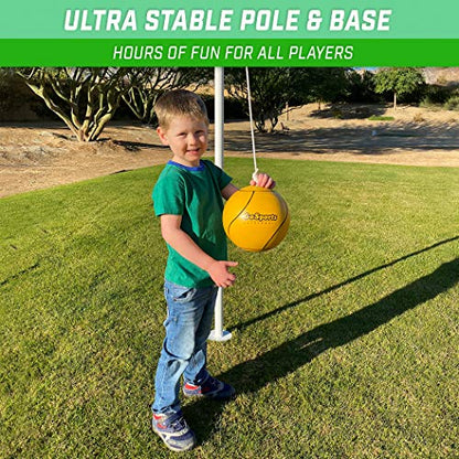 GoSports Backyard Tetherball Game - Full Size Outdoor Tetherball