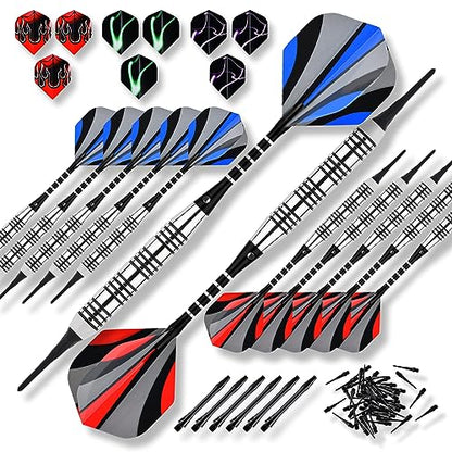 Steel Tip Darts Set 18 Grams15 Pack Steel Barrels - style: s alu 12