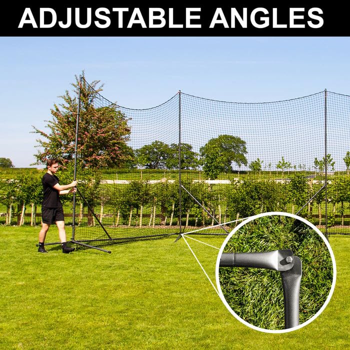 Stop that Ball™ Backstop Net Systems | Multi-Sport Ball Stop Net & Posts | Pop-Up, Freestanding & Socketed Options [7 Sizes] - size: 40ft, style: Freestanding