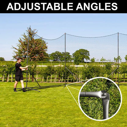 Stop that Ball™ Backstop Net Systems | Multi-Sport Ball Stop Net & Posts | Pop-Up, Freestanding & Socketed Options [7 Sizes] - size: 30ft, style: Freestanding