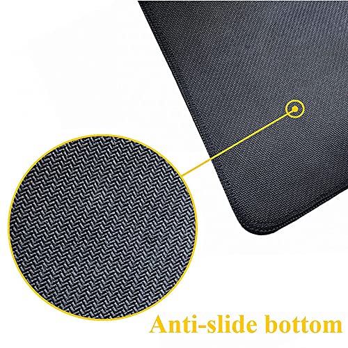 Large Extended Gaming Mouse Pad with Stitched Edges, (35.4X15.7In) Durable Non-Slip Natural Rubber Base, Waterproof Computer Keyboard Pad Mat for Esports Pros/Gamer/Desktop/Office/Home (C) - color: C