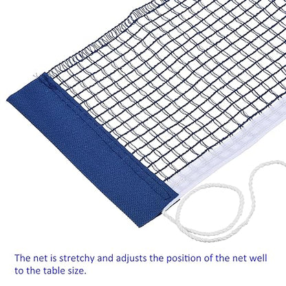 M METERXITY Table Tennis Net Replacement - Ping-Pong Net String Tension Equipment, Polyester Cotton, Apply to Standard Table - color: Blue