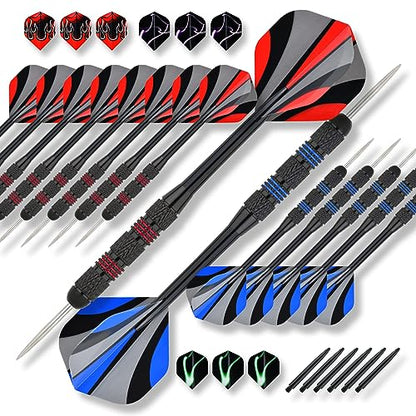 Steel Tip Darts Set 18 Grams15 Pack Steel Barrels - style: m pc 15