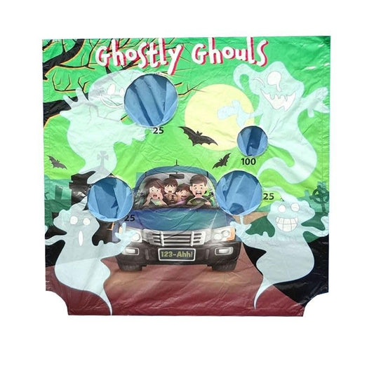 TentandTable Replacement Air Frame Game Panel | Ball and Bean Bag Toss Panel with Net | Use with Air Frame Game | for Backyards, Carnivals, Schools, Birthday Parties - color: Ghostly Ghouls