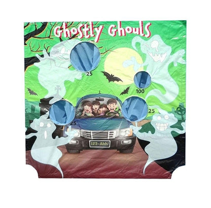 TentandTable Replacement Air Frame Game Panel | Ball and Bean Bag Toss Panel with Net | Use with Air Frame Game | for Backyards, Carnivals, Schools, Birthday Parties - color: Ghostly Ghouls