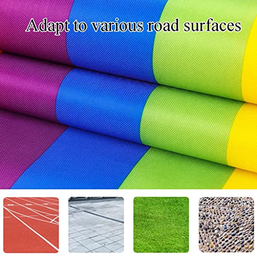 Playing Run Mat Adult Children Group Cooperative Running Mat, Wear Resistant Waterproof Oxford Cloth Gaming Running Mat, Multiplayer Cooperative Game (Size : Adult-11M//36FT) - size: Adult-11M//36FT