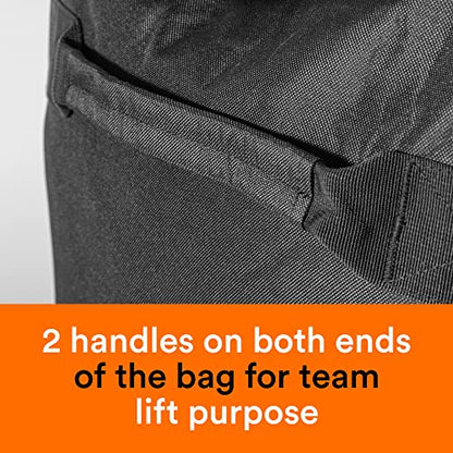 Fitdom 130L 36" Heavy Duty Extra Large Sports Gym Equipment Travel Duffle Bag W/Adjustable Shoulder Strap & 7 Compartments. Perfect for Soccer Baseball Basketball Hockey Football, Team Coaches & More - color: Black