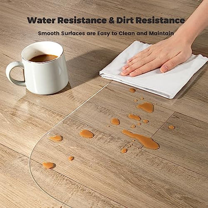 Yecaye Office Chair Mat for Hardwood Floor, Clear Computer Desk Chair Mat, PVC Heavy Duty Floor Protector for Rolling Chairs, 1.7mm Thick Floor Mat (Transparent, 48" x 48" x0.07'') - size: 48" x 48" x 0.07''