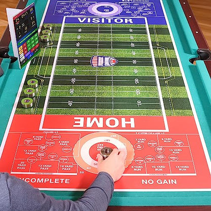 Large Football Game | Shuffleboard Style American-Rules Football Game for Your Man Cave, Gameroom, Kitchen Table or Dining Tabletop Conversion - size: 32" x 70"