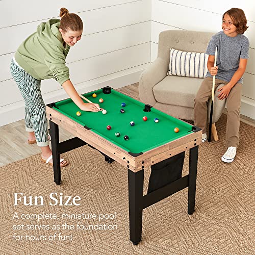 Best Choice Products Combo Game Table Set for Home, Game Room, Friends & Family w/Ping Pong, Foosball, Basketball, Air Hockey, Archery, Chess, Checkers, Shuffleboard, Bowling - color: Walnut