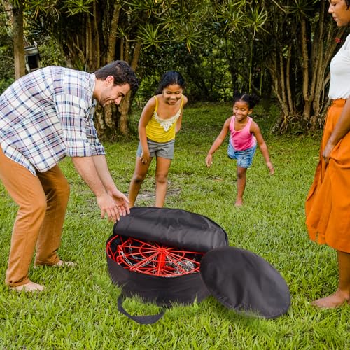 GSE Games & Sports Expert Disc Golf Basket Carrying Bag, Golf Frisbee Transit Bags, Portable Storage Bag for 12-Chain/24-Chain Golf Targets Basket