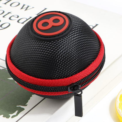 Cue Ball Case 2.24in Billiard Ball Carrying Case, Easy to Carry Clip-on Cue Ball Bag for Billiard Balls, Training Balls and Pool Balls - color: Red