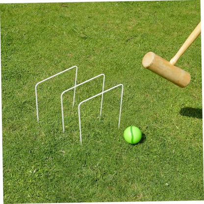 8pcs Croquet Wickets for Outdoor Lawn Games Quick Installation and Portable Design Construction for Croquet Gateball and Soccer Fun