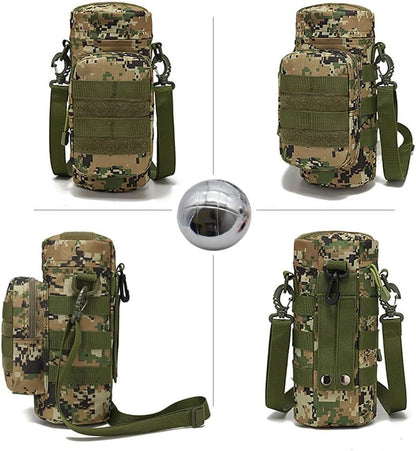 Bocce Ball Bag for 90mm 84mm 73mm 3 Bocce Game,Multifunctional, Zip Design, Powerful. Size: 27 x 12 x 12 cm、 - color: camouflage