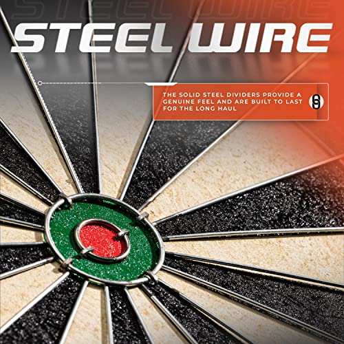 Franklin Sports Professional Dartboard - 18" Regulation Size - style: Bristle Dartboard - Wire Dartboard