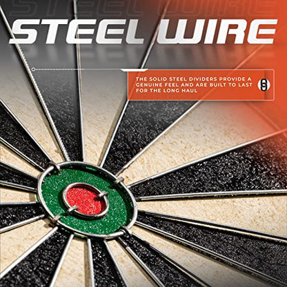 Franklin Sports Professional Dartboard - 18" Regulation Size - style: Bristle Dartboard - Wire Dartboard