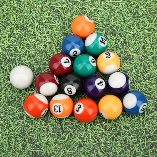 Billiard Ball Set Full Set, Resin Billiard Ball, Billiard Balls Set Pool Table Balls Marble, Tournament Spec Resin Billiard Balls Wooden 16 Ball Rack Billiard Table Accesssory