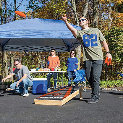 NFL Pro Football 2' x 4' Wood Direct Print Tournament Cornhole Set by Wild Sports, Comes with 8 Bean Bags - Perfect for Tailgate, Outdoor, Backyard