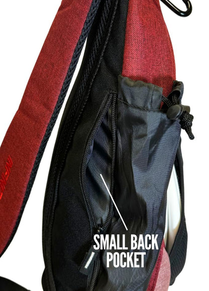 Tournament Slinger Bag | Carries 6-12 Disc Golf Discs | Includes Extra Pockets for Retriever and Mini