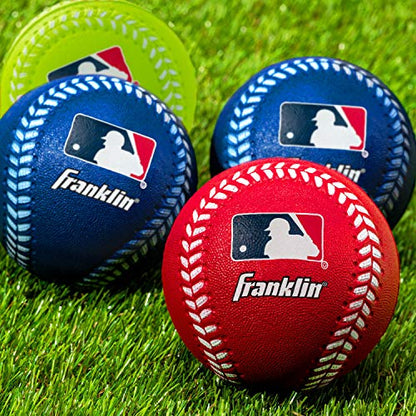 Franklin Sports Foam Baseballs - MLB - Kids Oversized Foam Baseballs - 88mm - 4 Pack