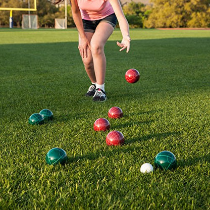 Champion Sports Outdoor Game Sets – Volleyball, Badminton, Tetherball, Bocce & Croquet - style: Bocce Ball