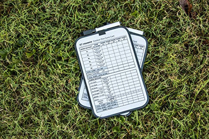 TRIUMPH Giant Wooden Lawn Dice - Includes 6 Large Lawn Dice, Dry-Erase Scorecards, Markers and Carry Bag