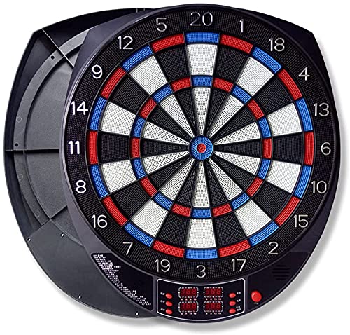 Electronic Dart Board, Electronic Dart Board, Electronic Dartboard, Soft Tip Dartboard Set LED Display Scoreboard, 6 Darts 24 Tips for 8 Players, Battery Supply