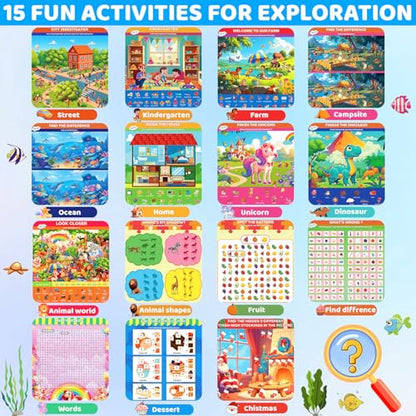 Search and Find Activity Book for Kids Ages 3-5, Preschool Learning Activities, Toddler Toys Travel Games, Kids Busy Book for Car Airplane Road Trip Essentials, Perfect Easter Christmas Birthday Gift - color: Orange
