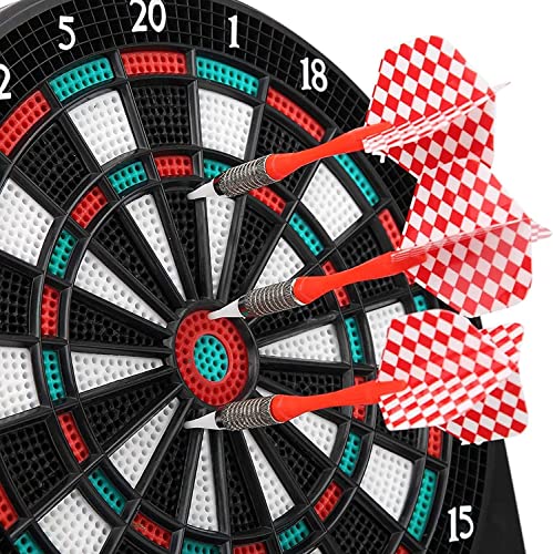 Electronic Dart Plate, Automatic Scoring Dart Board Games Set, with Music and Voice Prompts, for Friends for Home Office