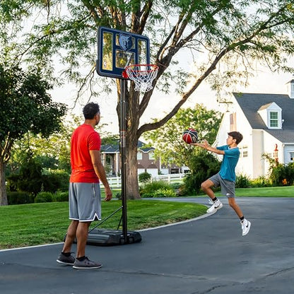 Lifetime NBA Memphis Grizzlies Portable Basketball Hoop, Adjustable Height 7.5-10 Ft, 44 Inch Shatterproof Fusion Backboard, Base with Wheels - color: Memphis Grizzlies