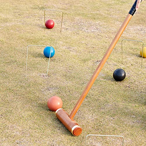 Deluxe Croquet Wickets, 9 Colorful Square Arrow Wickets - 10.6" x 6.7" Replacement Set for Six Players Croquet Sets - size: Deluxe Size