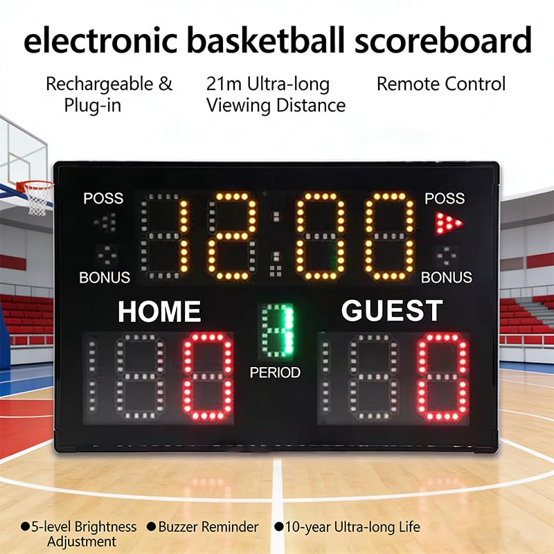 Basketball Game Electronic Scoreboard 24 Second Timer Scoreboard