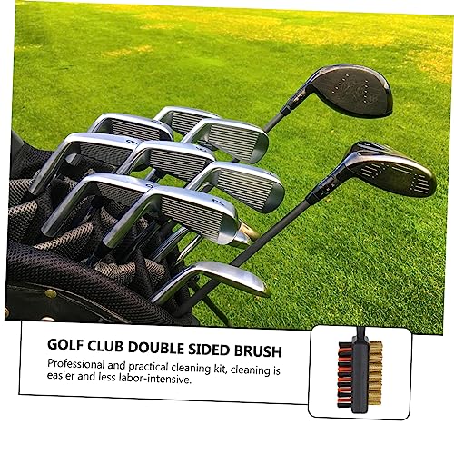 balacoo Double-Sided Golf Club Cleaner Brush with Wire and Bristles Lightweight and Portable Golfing Tool for Efficient Groove Cleaning and Easy Carrying