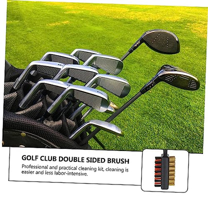 balacoo Double-Sided Golf Club Cleaner Brush with Wire and Bristles Lightweight and Portable Golfing Tool for Efficient Groove Cleaning and Easy Carrying