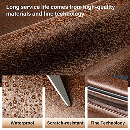 Adhafera Pool Cue Case, 2 X 2 Hard Pool Stick Case, Made of Faux Leather Billiards Accessories - color: Brown