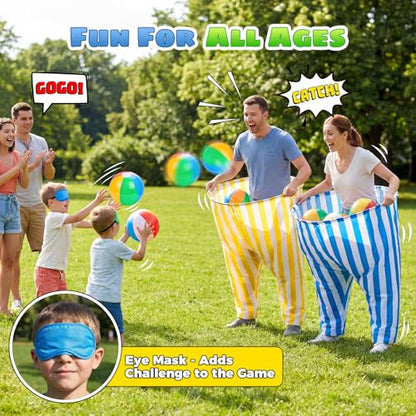 Granny Pants Yard Game Giant Pants Outdoor Game, Outdoor Giant Tic Tac Toe Bean Bag Toss Games for Kids Adults Family, Large Outside Lawn Yard Backyard Carnival Field Day Game, Birthday Party Games