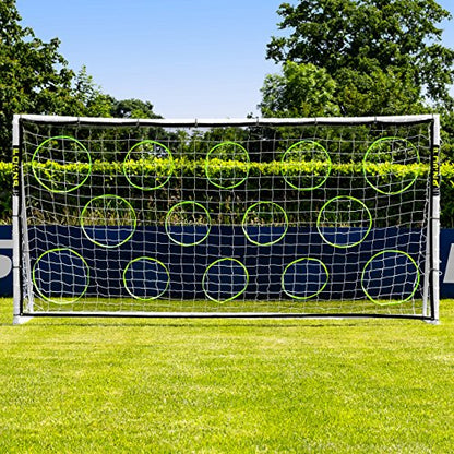 FORZA Match Soccer Goal [7 Sizes] | The World’s #1 Junior Goals! | 100% UK-Made, 2 Min Setup, Unbreakable Goalpost + Target Bundle - Buy FORZA, Play Forever! - size: 12ft x 6ft, style: Goal + Target Sheet