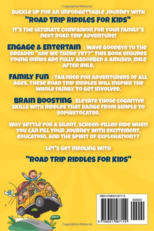 Road Trip Riddles For Kids: Riddles For Kids And Families On Long Car Rides