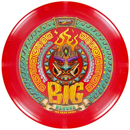 Innova Big Kahuna INNmold Beach Disc 200g – Designed to Handle High Winds, Easy to Grip Rim - color: Red