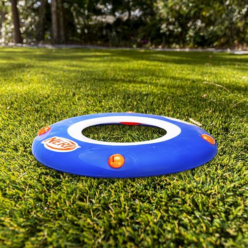 Nerf Kids Soft Flying Disc - Sonic Slinger Indoor + Outdoor Flying Disc Toy for Kids - 11" Inch - Super Lightweight Construction for Indoor + Outdoor Use - Howls When Thrown