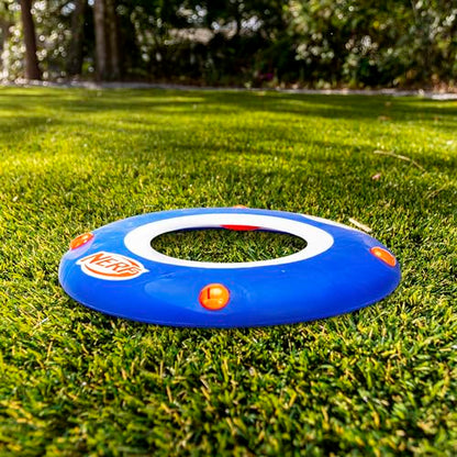 Nerf Kids Soft Flying Disc - Sonic Slinger Indoor + Outdoor Flying Disc Toy for Kids - 11" Inch - Super Lightweight Construction for Indoor + Outdoor Use - Howls When Thrown