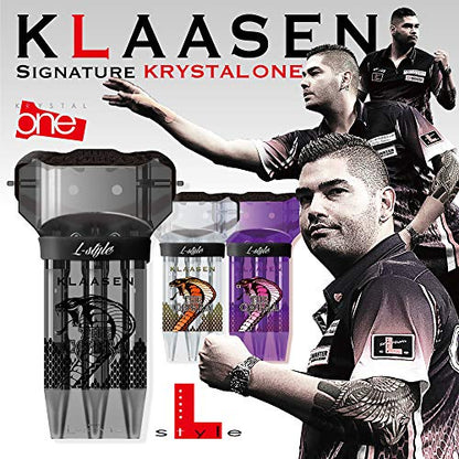 L-style Dart Case: Krystal One Hard Shell Dart Set Holder for Soft Tip and Steel Tip - color: Jelle Purple